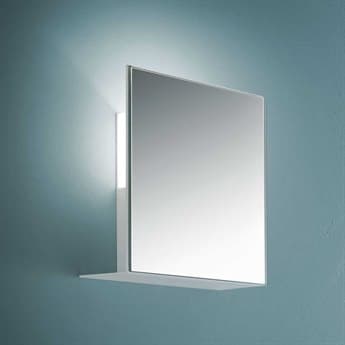 Fontana Arte Corrubedo 7" Tall 1-Light Mirrored Gray Glass Wall Sconce FONUL5525SP