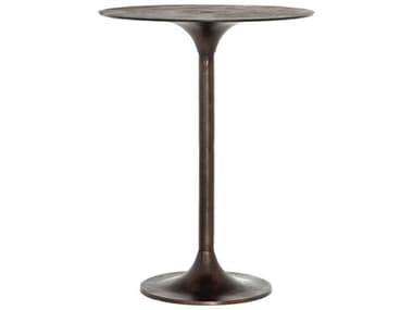 Four Hands Marlow Antique Rust 32'' Wide Round Bar Height Dining Table FSIMAR214