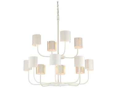 Frederick Cooper White 12-light 43'' Wide Large Chandelier FDC65714