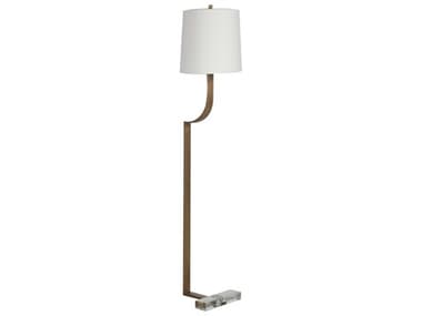 Gabby Jayden 70" Tall Antique Brass Clear Floor Lamp GASCH161030