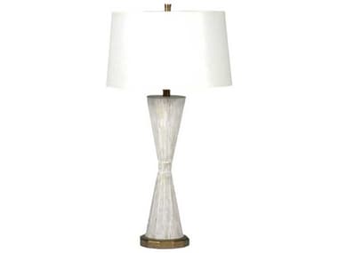 Gabby Roman Distressed White with Antique Gold Buffet Lamp GASCH155030