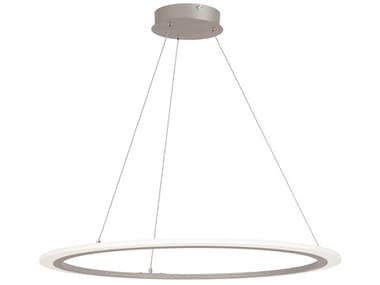 George Kovacs Discovery 31" 1-Light Silver LED Linear Round Pendant GKP8141609L