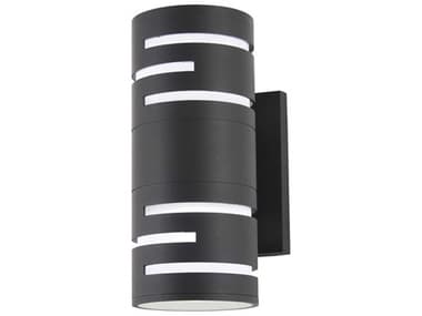 George Kovacs Groovin Black 2-light 12'' High Glass LED Outdoor Wall Light GKP1761066L