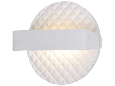 George Kovacs Quilted 6" Tall 1-Light Matte White LED Wall Sconce GKP1773044BL