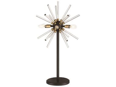 George Kovacs Spiked Painted Bronze / Natural Brush Brass 6-light LED Buffet Lamp GKP1797416L