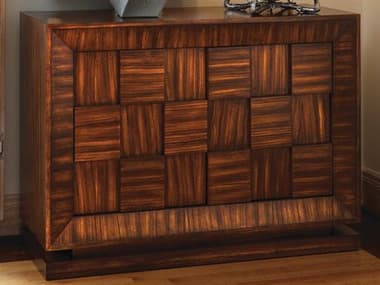 Global Views Walnut With Satin Lacquer Accent Chest GV2261
