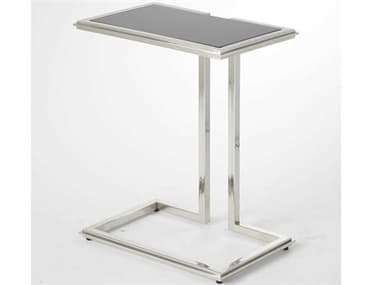 Global Views 19" Rectangular Granite Stainless Steel End Table GV992485