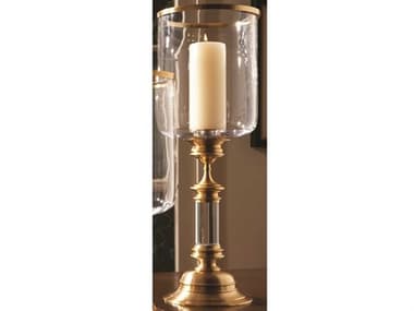 Global Views Estate Hurricane Tall Antique Brass Candle Holder GV990778
