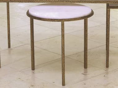 Global Views Hammered Gold 16'' Round End Table GV991773