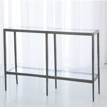 Global Views Laforge 46" Rectangular Glass Console Table GV790577
