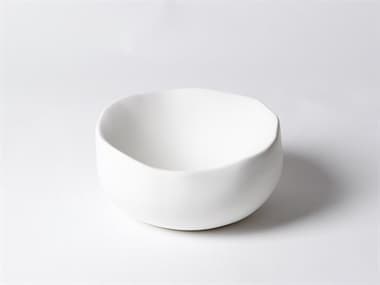 Global Views Organic Matte White Small Decorative Bowl GV331438