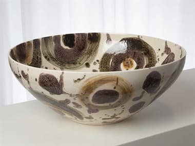 Global Views Spots Earthtone Decorative Bowl GV110653