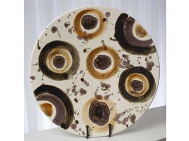 Global Views Spots Earthtone Decorative Plate GV110654