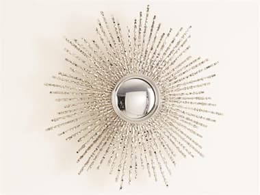 Global Views Nickel 24'' Wide Wall Mirror GV993065