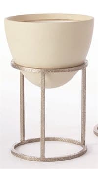 Global Views Wise Egg Nickel Small Plant Stand GV790798