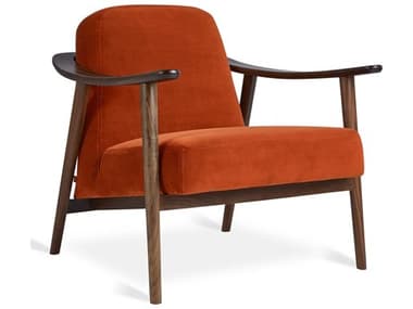 Gus* Modern Baltic 30" Brown Fabric Accent Chair GUMECCHBALTVELRSSWN