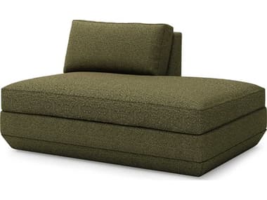 Gus* Modern Podium 54" Copenhagen Terra Green Fabric Upholstered Chaise GUMECMOPOLRCOPTER
