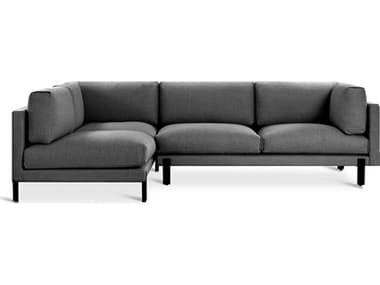 Gus* Modern Silverlake 109" Wide Gray Fabric Upholstered Sectional Sofa GUMKSSCSILFANDPEW