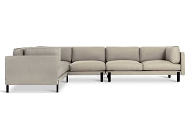 Gus* Modern Silverlake 144" Wide Beige Fabric Upholstered Sectional Sofa GUMKSSSXLLFANDALM