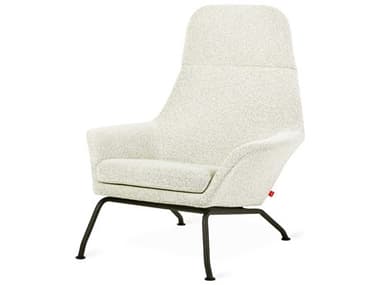 Gus* Modern Tallinn 34" White Fabric Accent Chair GUMECCHTALLCOPFOS