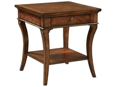 Hekman European Legacy 24" Square Wood Macadamia End Table HK11104