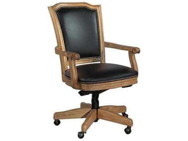 Hekman Leather Executive Brown Desk Chair HK79257B