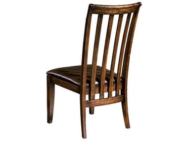 Hekman Harbor Springs Hardwood Brown Faux Leather Upholstered Side Dining Chair HK942504RH