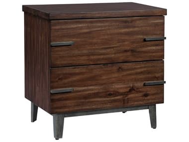 Hekman Monterey Point 2-Drawers Brown Solid Wood Nightstand HK24362