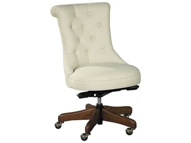 Hekman Office At Home Brown Upholstered Tilt Executive Desk Chair HK79226