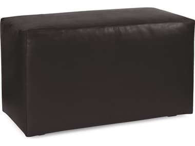 Howard Elliott Outdoor Patio Atlantis Black Resin Cushion Bench HEOQ130064