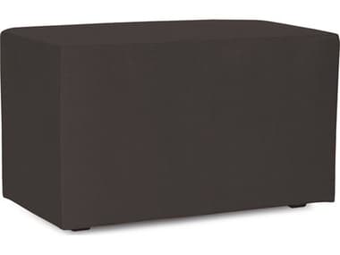 Howard Elliott Outdoor Patio Seascape Charcoal Resin Cushion Bench HEOQ130460