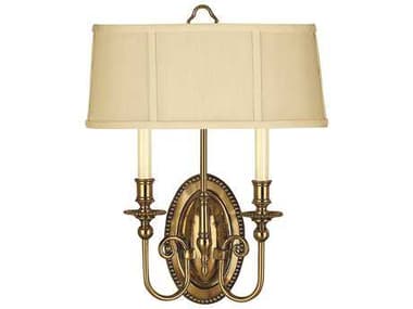 Hinkley Cambridge 18" Tall 2-Light Burnished Brass Wall Sconce HY3610BB