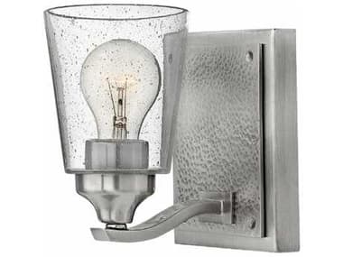 Hinkley Jackson 7" Tall Brushed Nickel Glass Wall Sconce HY51820BN