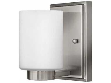 Hinkley Miley 6" Tall 1-Light Brushed Nickel Glass LED Wall Sconce HY5050BNLED