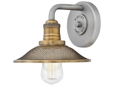 Hinkley Rigby 6" Tall 1-Light Antique Nickel Wall Sconce HY5290AN