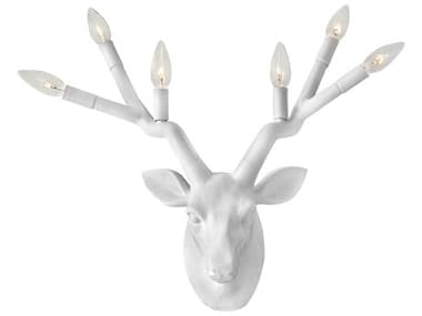 Hinkley Stag 20" Tall 6-Light Chalk White Wall Sconce HY30602CI