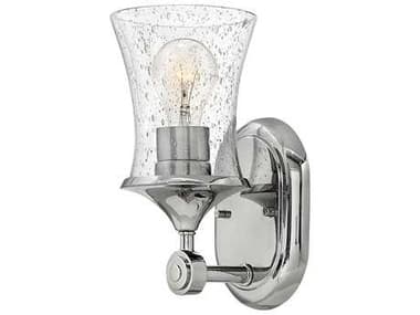 Hinkley Thistledown 10" Tall Polished Nickel Glass Wall Sconce HY51800PN