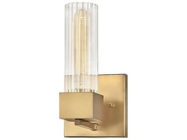 Hinkley Xander 10" Tall 1-Light Heritage Brass Glass Wall Sconce HY5970HB