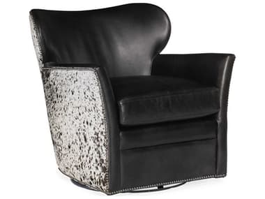 Hooker Furniture Legendary Graphite / Salt & Pepper Swivel Kato Accent Chair HOOCC469SW097