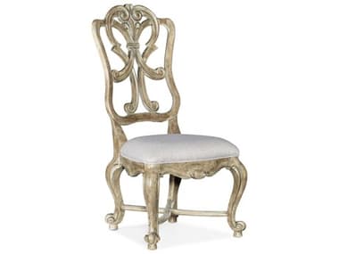 Hooker Furniture Castella Beige Fabric Upholstered Side Dining Chair HOO58787541180