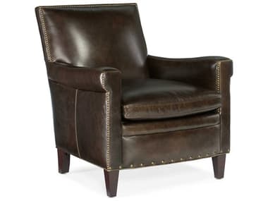 Hooker Furniture Jilian 31" Brown Leather Club Chair HOOCC419087