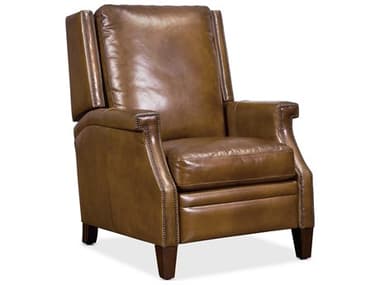 Hooker Furniture Colin Checkmate Pawn / Dark Wood Push Back Recliner Chair HOORC379PB083