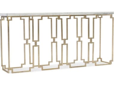 Hooker Furniture Evermore Kala White Marble / Gold 62'' Wide Rectangular Console Table HOO16878015100
