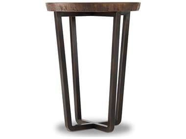 Hooker Furniture Parkcrest Martini 18" Round Coppers Copper Top With Dark Metal Base End Table HOO552780117COR