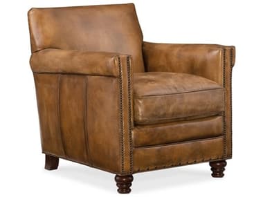 Hooker Furniture Potter 28" Brown Leather Club Chair HOOCC71901087