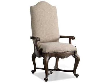 Hooker Furniture Rhapsody Rustic Walnut Dining Arm Chair HOO507075500