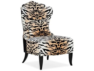 Hooker Furniture Sanctuary 2 Belle Fleur Slipper 27" Orange Fabric Accent Chair HOO58455200399