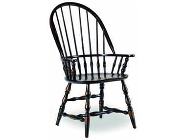Hooker Furniture Sanctuary Windsor Ebony Dining Arm Chair HOO300575320