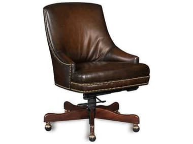 Hooker Furniture Sarzana Fortess Brown Leather Adjustable Swivel Tilt Executive Desk Chair HOOEC403085