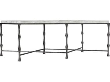Hooker Furniture Surfrider Cream Gypsum / Charcoal 52'' Wide Rectangular Coffee Table HOO60158011000